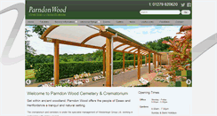 Desktop Screenshot of parndonwoodcrem.co.uk